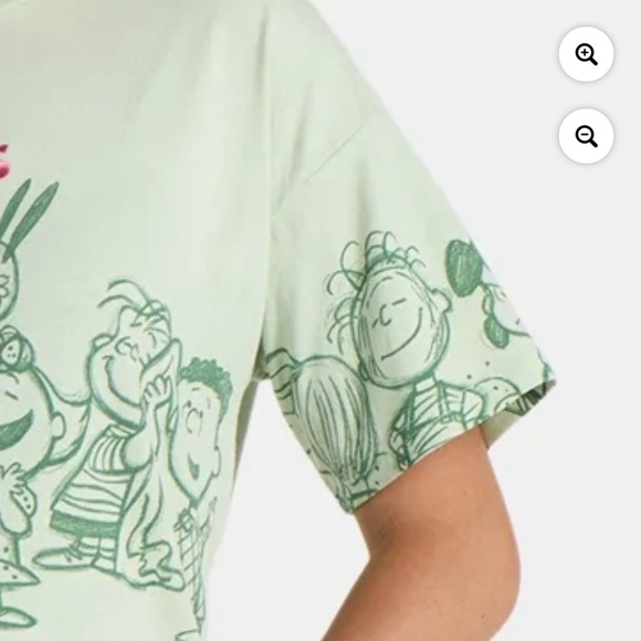 Peanuts Women’s Green Graphic Tee Size Large NWT - Picture 8 of 12
